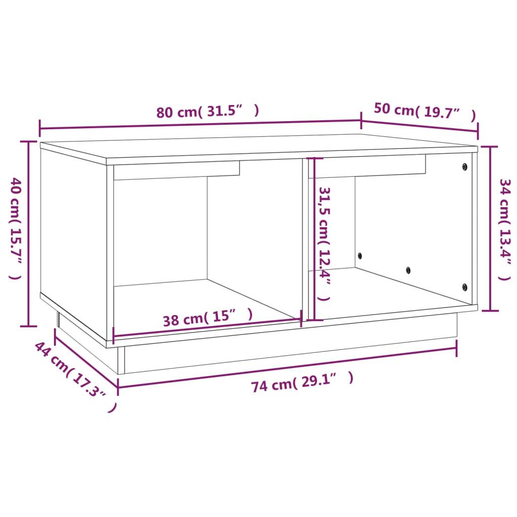 VidaXL Couchtisch holz  