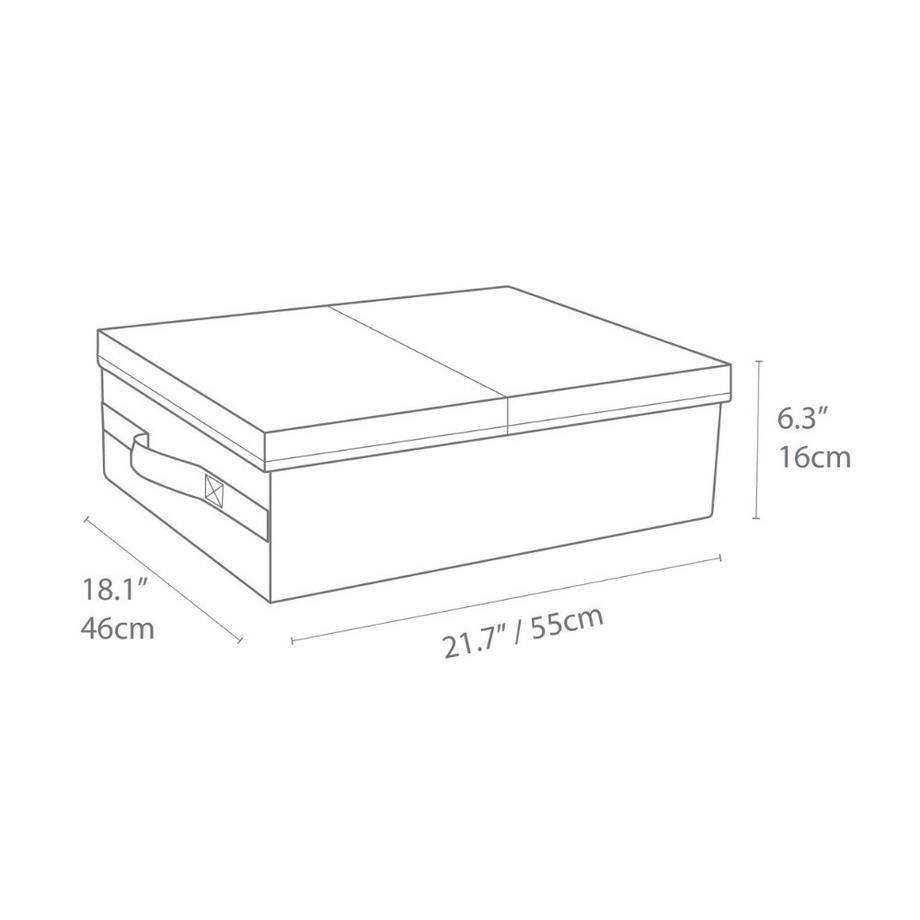 Bigso Box of Sweden SOFT Aufbewahrungsbox Beige   Unterbett Lagerung  