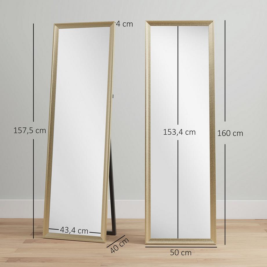 HOMCOM Miroir en pied  