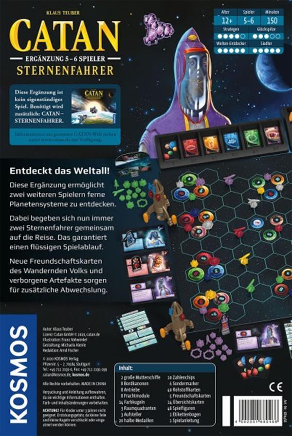 Kosmos  Spiele Catan Sternfahrer Ergänzung 5-6 (DE) 