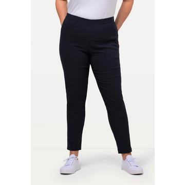 Pantaloni elasticizzati modello Sienna di bengalina con taglio della gamba stretto e cintura elastica