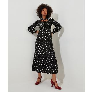 Joe Browns  Robe Midi à Pois Encolure à Nouer 