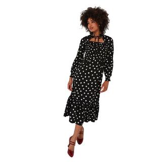 Joe Browns  Robe Midi à Pois Encolure à Nouer 