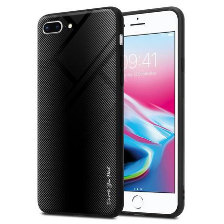 Cadorabo  Hülle für Apple iPhone 7 PLUS  7S PLUS  8 PLUS Streifen Optik 