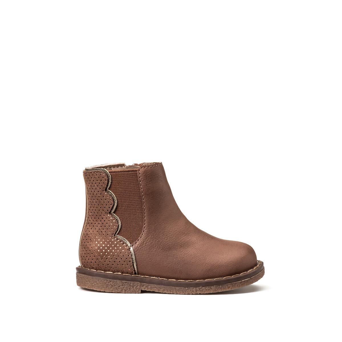 Image of Boots Mit Reissverschluss Damen Braun 20