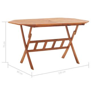 VidaXL Table de jardin bois  