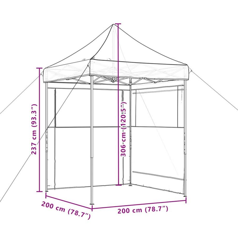 VidaXL tenda per feste Poliestere  