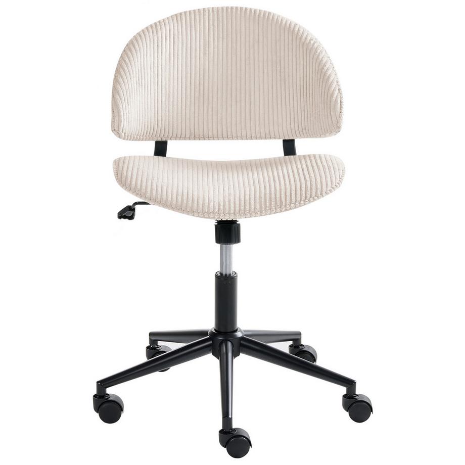 Beliani Chaise de bureau en Velours côtelé Moderne KIANA  