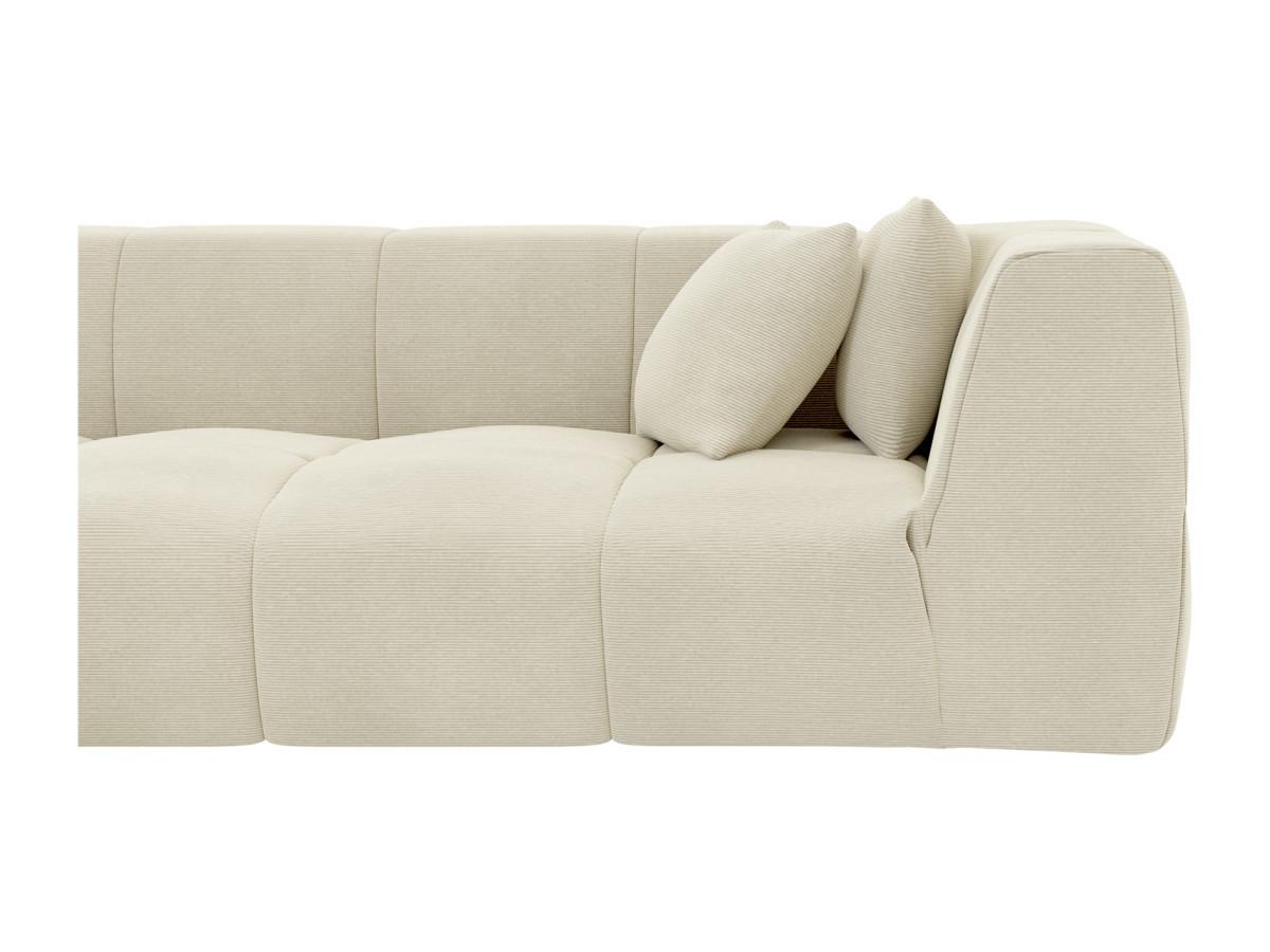 Maison Céphy Großes Ecksofa - Ecke links - Cord - Beige - NAEMIA von Maison Céphy  