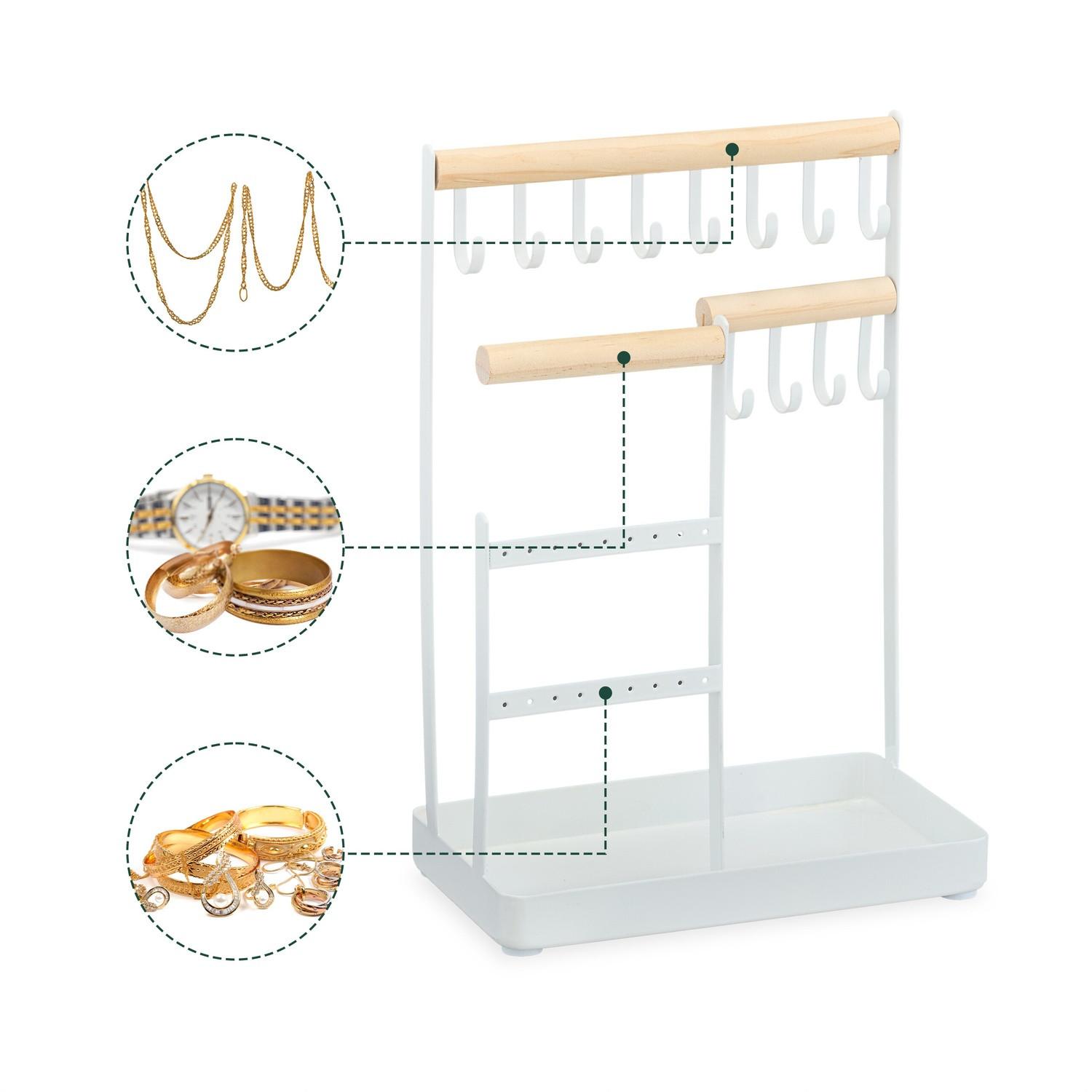 Northix  Portagioie in legno e ferro 