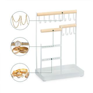 Northix  Portagioie in legno e ferro 