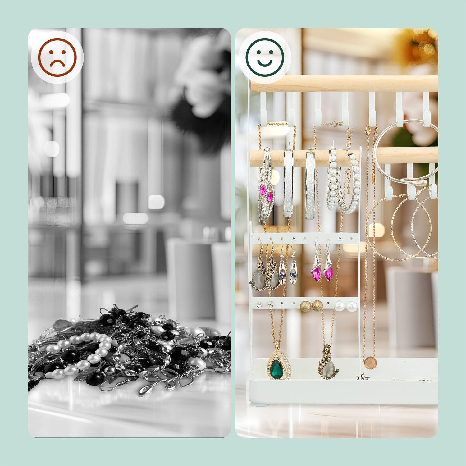 Northix  Portagioie in legno e ferro 