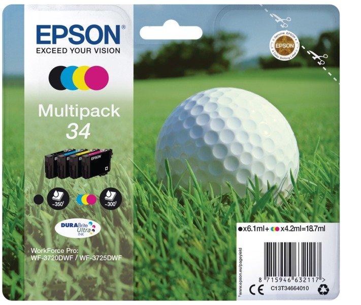 EPSON  Golf ball Multipack 4-colours 34 DURABrite Ultra Ink 