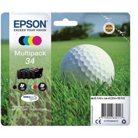 EPSON  Epson 34 - Confezione da 4 - nero, giallo 