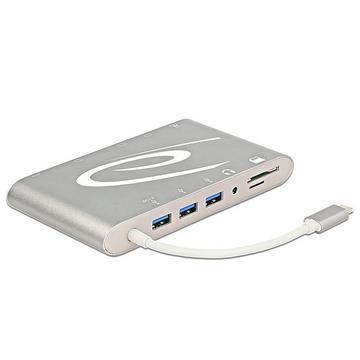 87298 Schnittstellen-Hub USB 3.2 Gen 1 (3.1 Gen 1) Type-C 1000 Mbit/s Silber