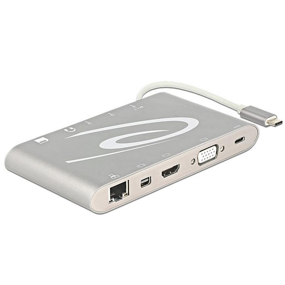 DeLock  Dockingstation USB3.1-C - argento 