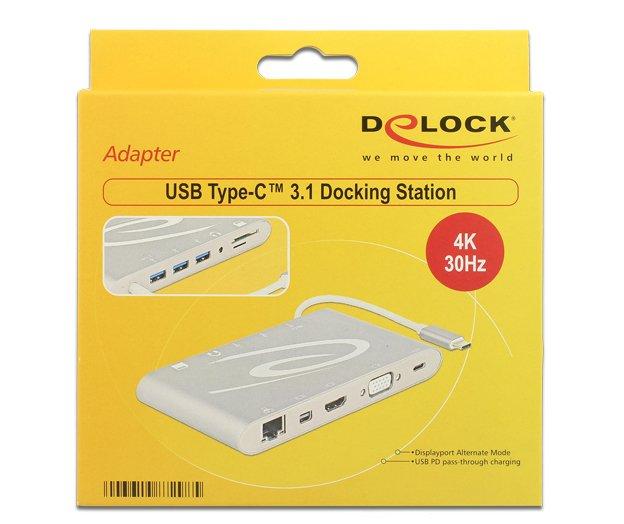 DeLock  87298 Schnittstellen-Hub USB 3.2 Gen 1 (3.1 Gen 1) Type-C 1000 Mbit/s Silber 