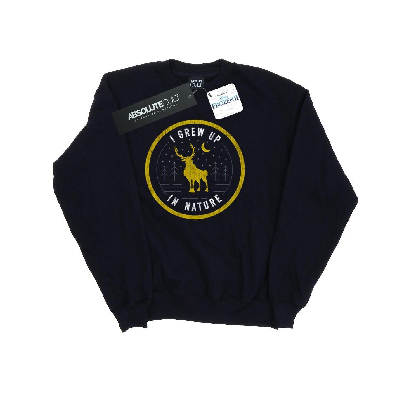 Image of Frozen 2 Sven I Grew Up In Nature Sweatshirt Damen Marine XXL