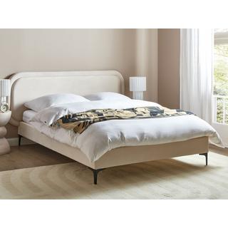 Beliani Bett mit Lattenrost aus Samtstoff Modern SUZETTE  