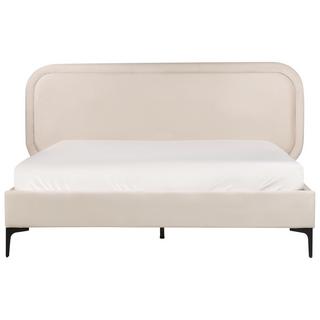 Beliani Bett mit Lattenrost aus Samtstoff Modern SUZETTE  