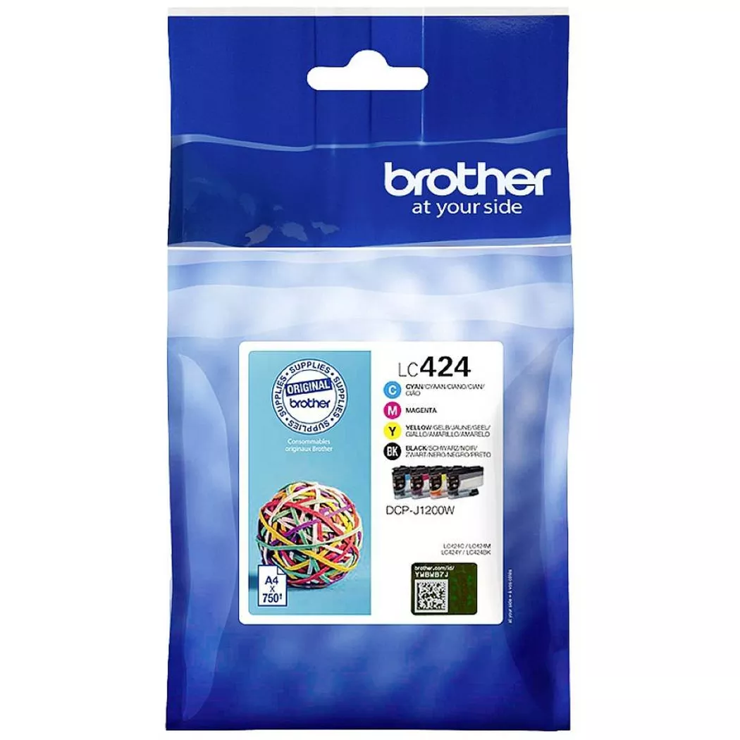 Brother – LC424CAL Tintenpatronen-Set, Multicolor, One Size