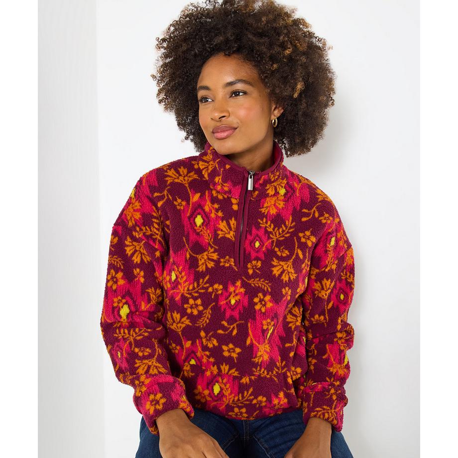 Joe Browns Fleece Top Stehkragen  