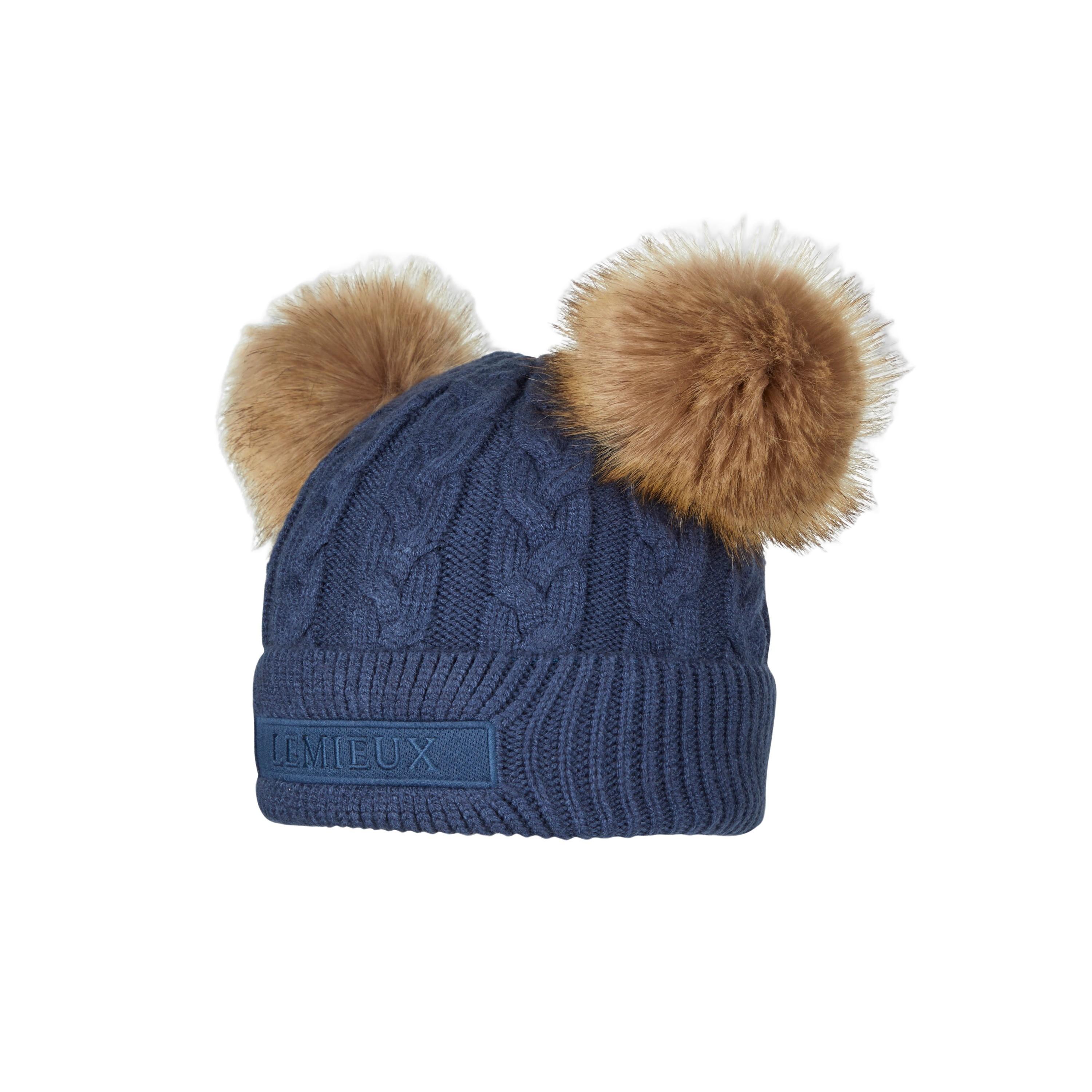 Image of Doppel-pom-mütze, Mädchen Mini Unisex Ozeangrün