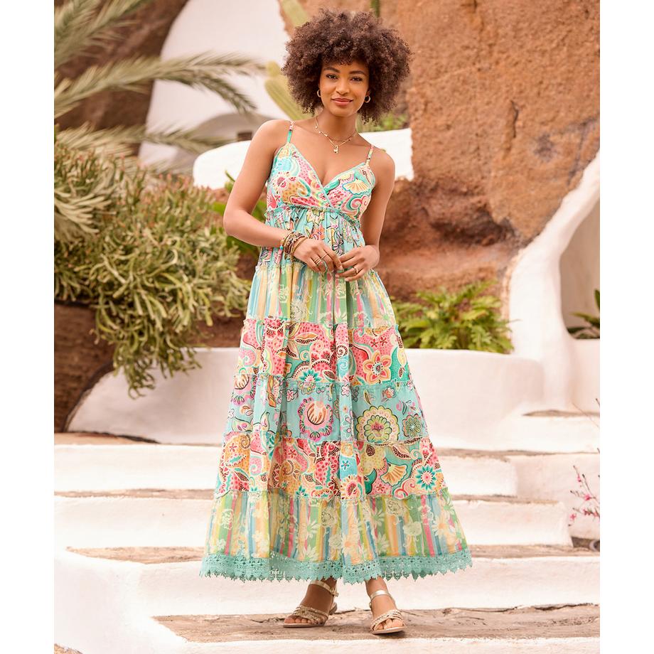 Joe Browns Maxikleid Paisley Blumendruck  