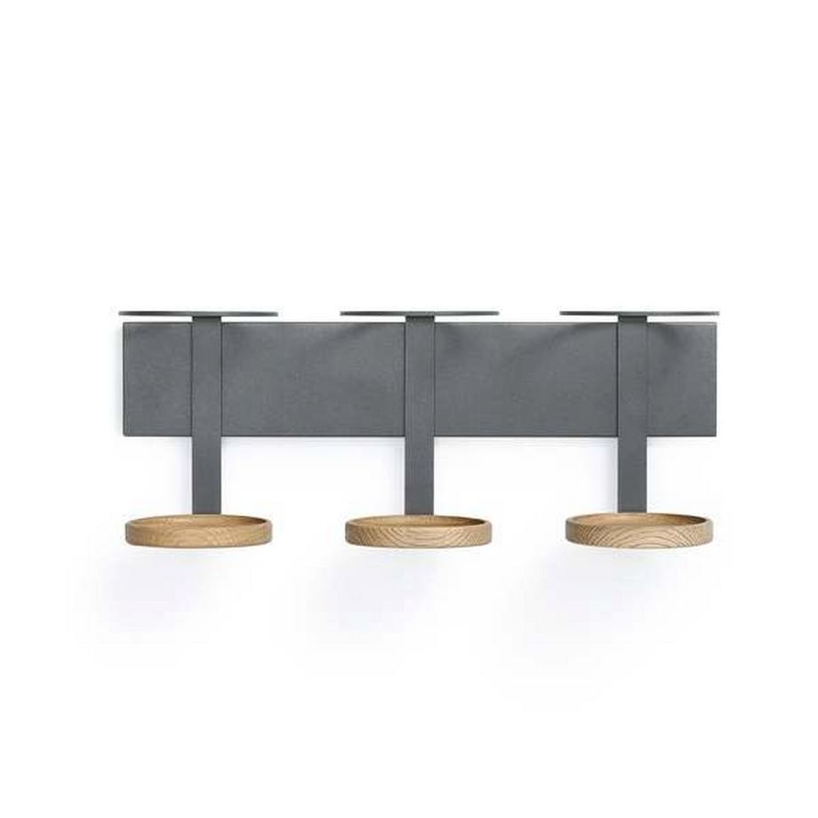 Forster Home Porte-bouteilles magnétique pour huile et vinaigre chêne  