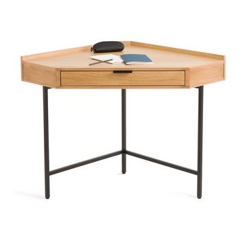 Bureau console d'angle 1 tiroir