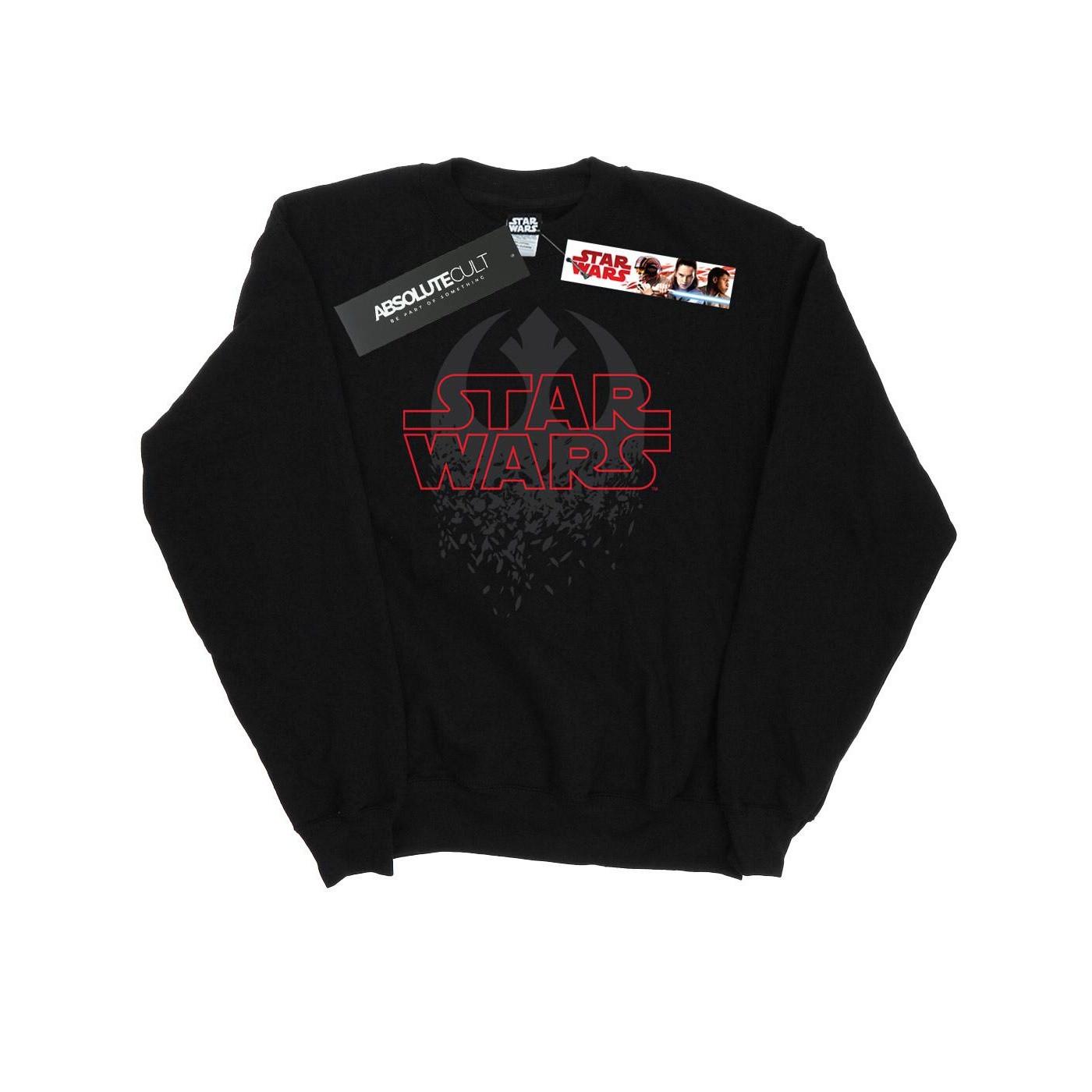 Image of The Last Jedi Shattered Emblem Sweatshirt Herren Schwarz M