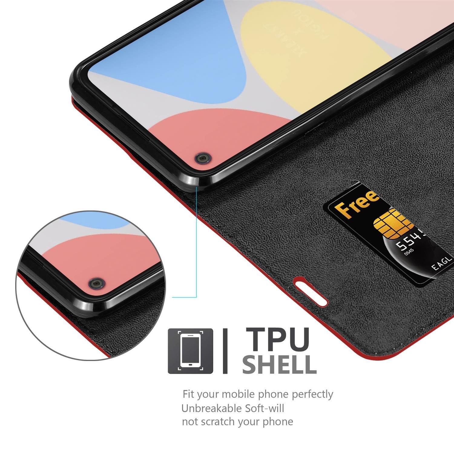 Cadorabo  Housse compatible avec Google PIXEL 4A - Coque de protection avec fermeture magnétique, fonction de support et compartiment pour carte 