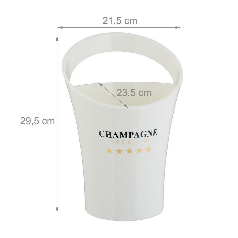 Northix Seau à champagne pour 2 bouteilles  