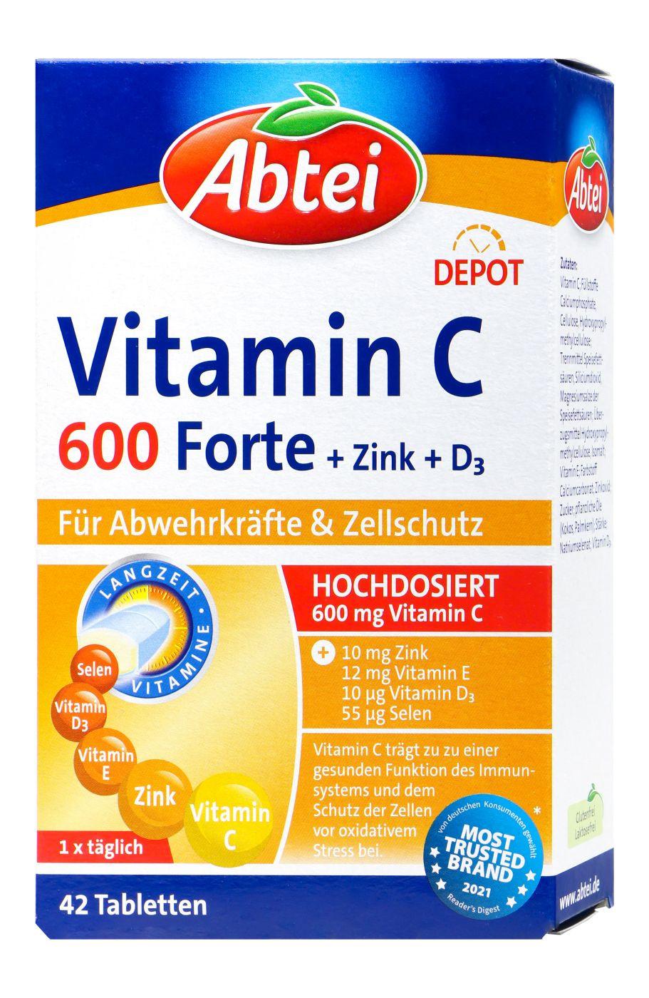Abtei  Vitamin C 600 Forte 