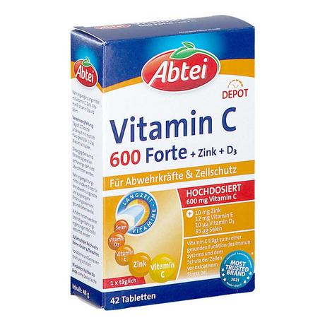 Abtei  Vitamin C 600 Forte 