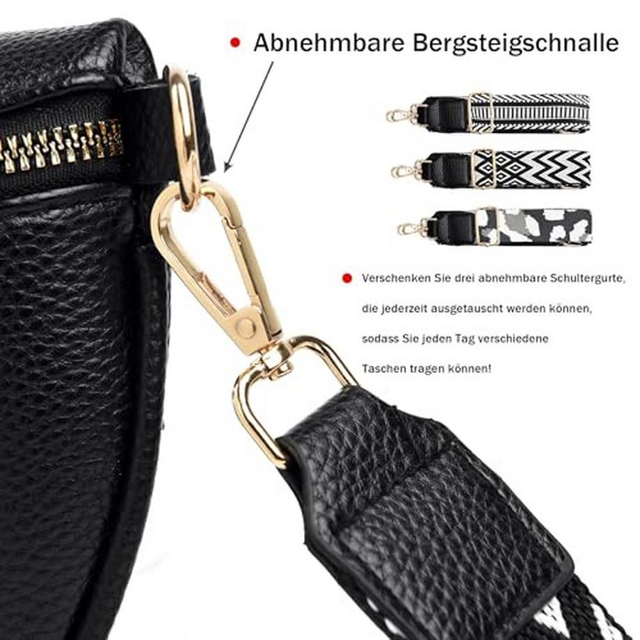 Only-bags.store Kleine Stylische Gürteltasche mit 3 Schulterriemen  