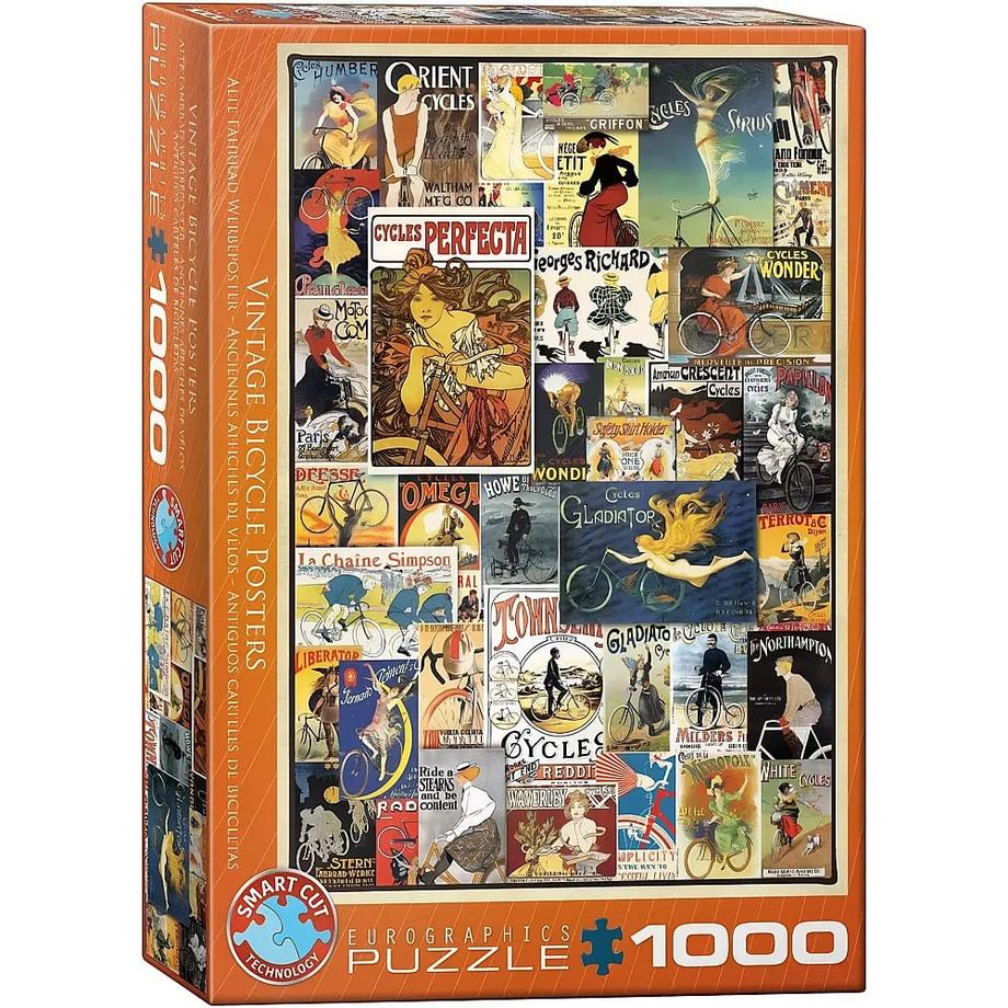 Eurographics  Eurographics puzzle Vintage Bicycle Posters - 1000 pièces 