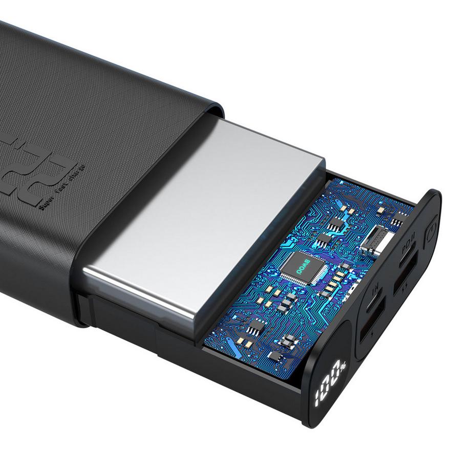 Avizar  Batterie de Secours 20000mAh Bwoo Noir 