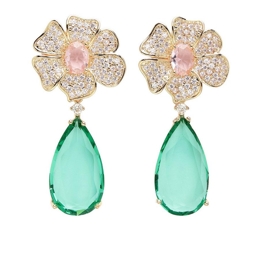 Diva Kollektion Florale Tropfenohrringe