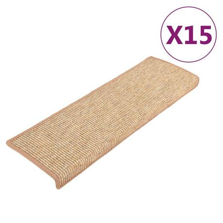 VidaXL Tapis d'escalier polypropylène  