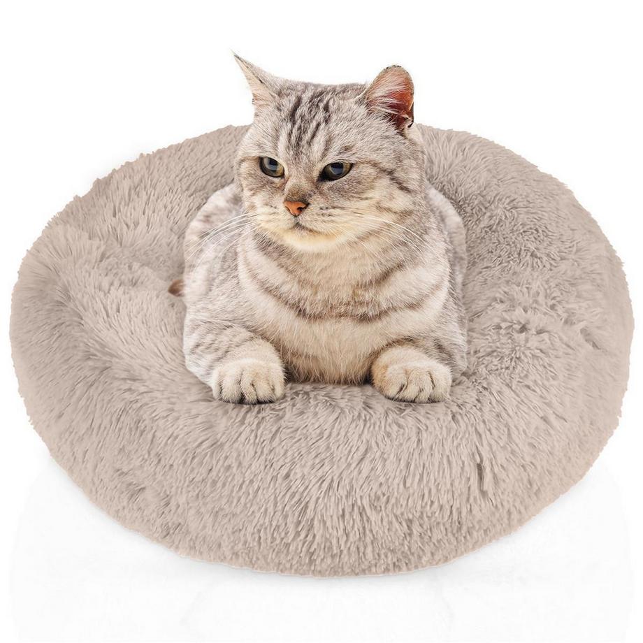 Intirilife  Lit pour animaux en peluche moelleux 