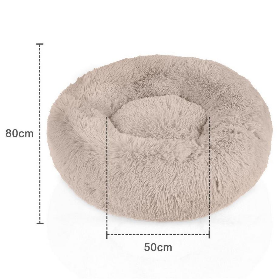 Intirilife  Lit pour animaux en peluche moelleux 