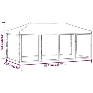 VidaXL tenda per feste Tessuto  