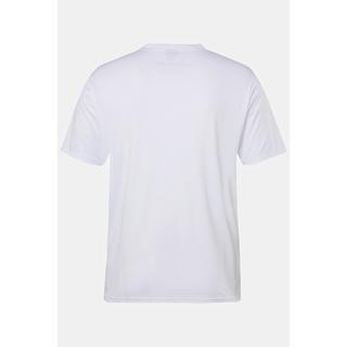 JP1880  Maglia serafino da tennis con QuickDry, mezze maniche, scollo a girocollo e abbottonatura 