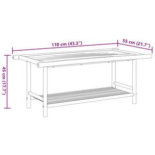 VidaXL Couchtisch bambus  