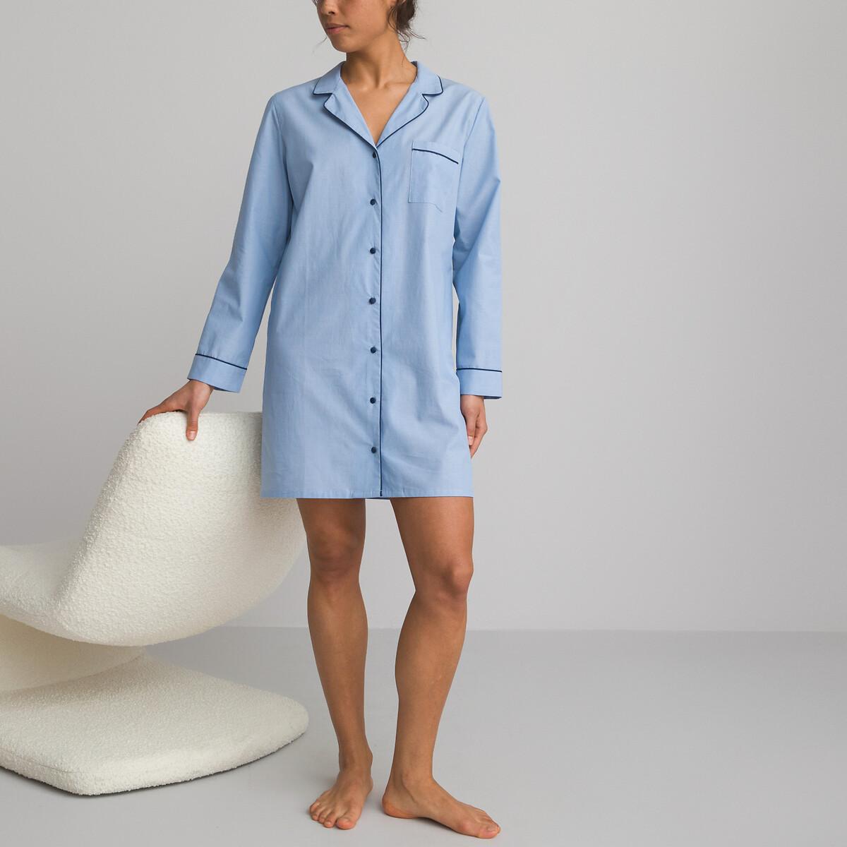 La Redoute Collections  Signature Nachthemd aus Baumwoll-Chambray 