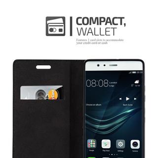 Cadorabo  Housse compatible avec Huawei P9 - Coque de protection avec fermeture magnétique, fonction de support et compartiment pour carte 