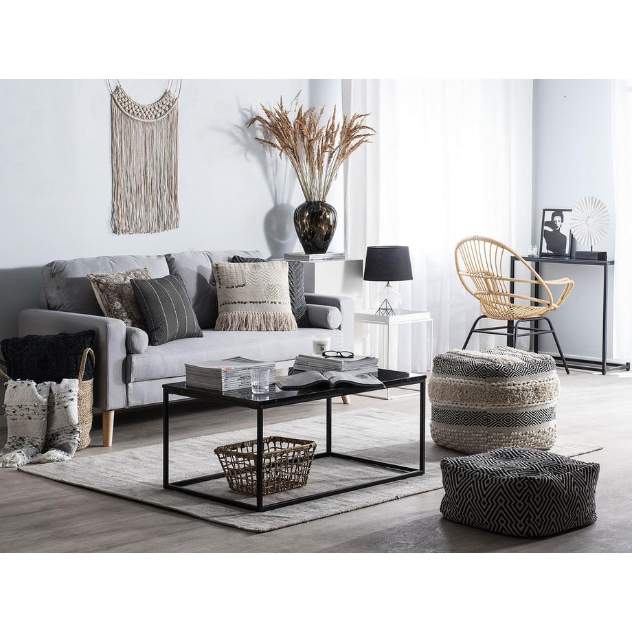 Beliani 2 Sitzer Sofa aus Stoff Modern KALMAR  