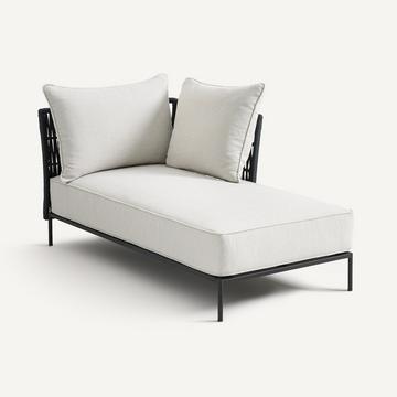 Récamiere Leandra mit variabler Lehne