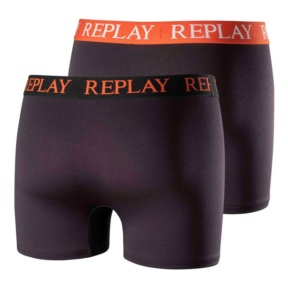 REPLAY Boxershorts 2er Pack Figurbetont  